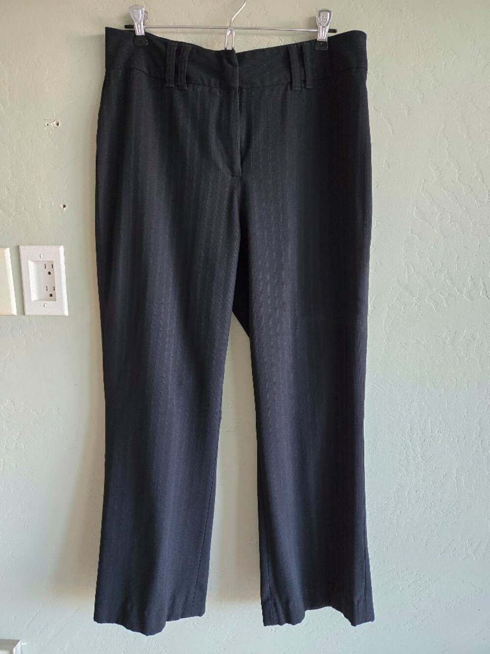 STUDIO BY BILL BLASS Stretch Relaxed Fit Women's 12P Dress Trouser Pants Black